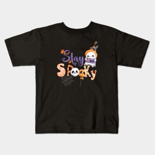 Stay spooky ghost skulls Kids T-Shirt